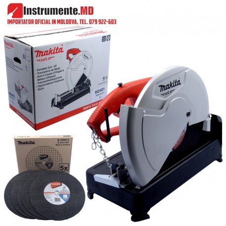 Masina de depitat metal 355 mm 2000 W M2401 Makita+5 Disc abraziv pentru otel355*3*25mm