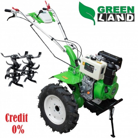 Motocultor pe Motorina GreenLand 10HP GL10D + freze