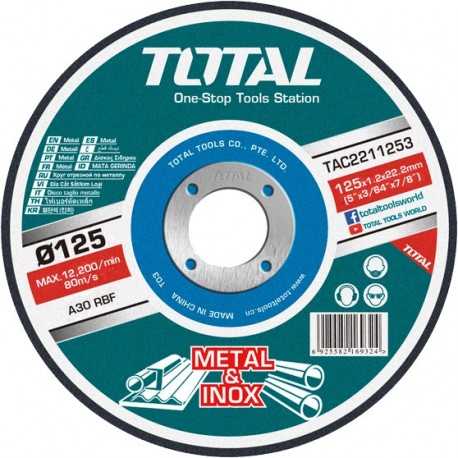 Disc pe metal 125mm TAC2211253 TOTAL