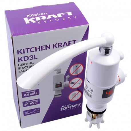 Robinet electric pentru incalzit apa 3Kw Kitchen Kraft KD3L