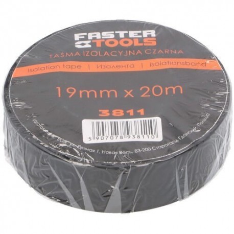 Banda izolanta 15mm*10m neagra Faster Tools 3810