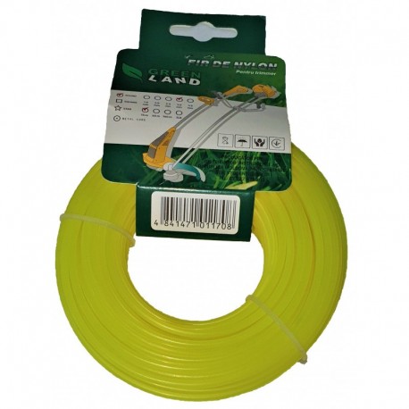 Fir de nylon pentru trimer GL-3.0x15m rotund GreenLand