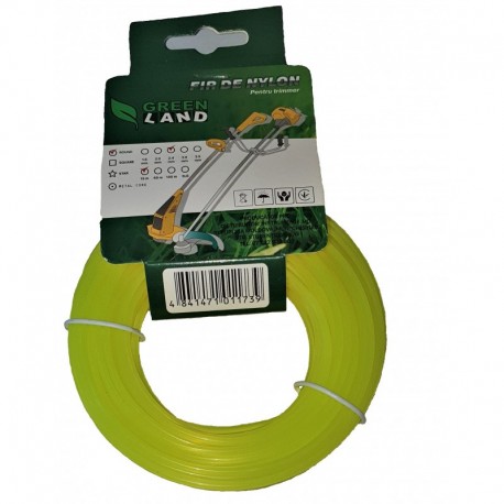 Fir de nylon pentru trimer GL-2.4x15m rotund GreenLand