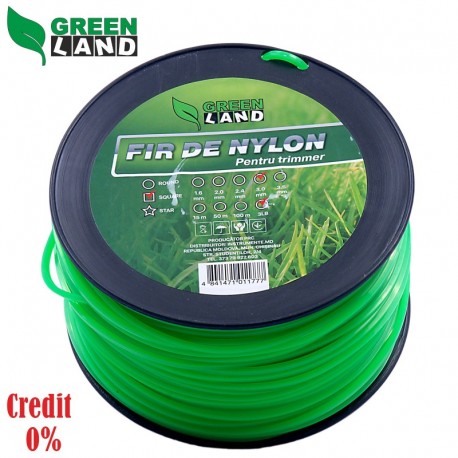 Bobina Fir de nylon pentru trimer GL-3.0x3LB patrat GreenLand