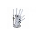 Set de cutite cu suport 9pcs IMKST3WHITE Imperial collection